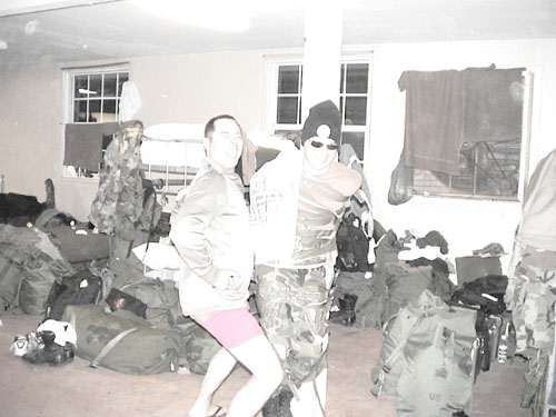 18 - SSG Schmidt owns CPL Lash while Cpl Lash is restrained by duct tape