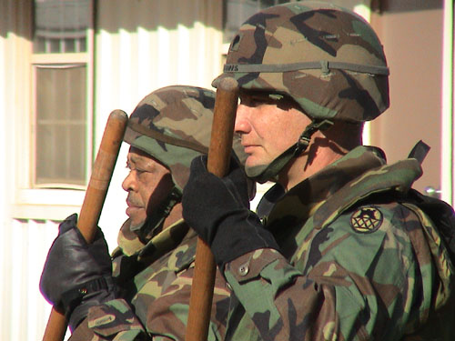 03 - National Guard MP's show us some crowd control methods