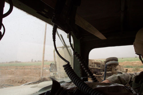 020 - Moving into Bahgdad with 2nd Tanks, flipped truck