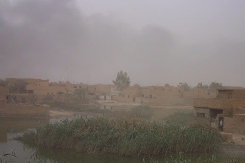053 - Saddam City, the water holes are for water buffalo